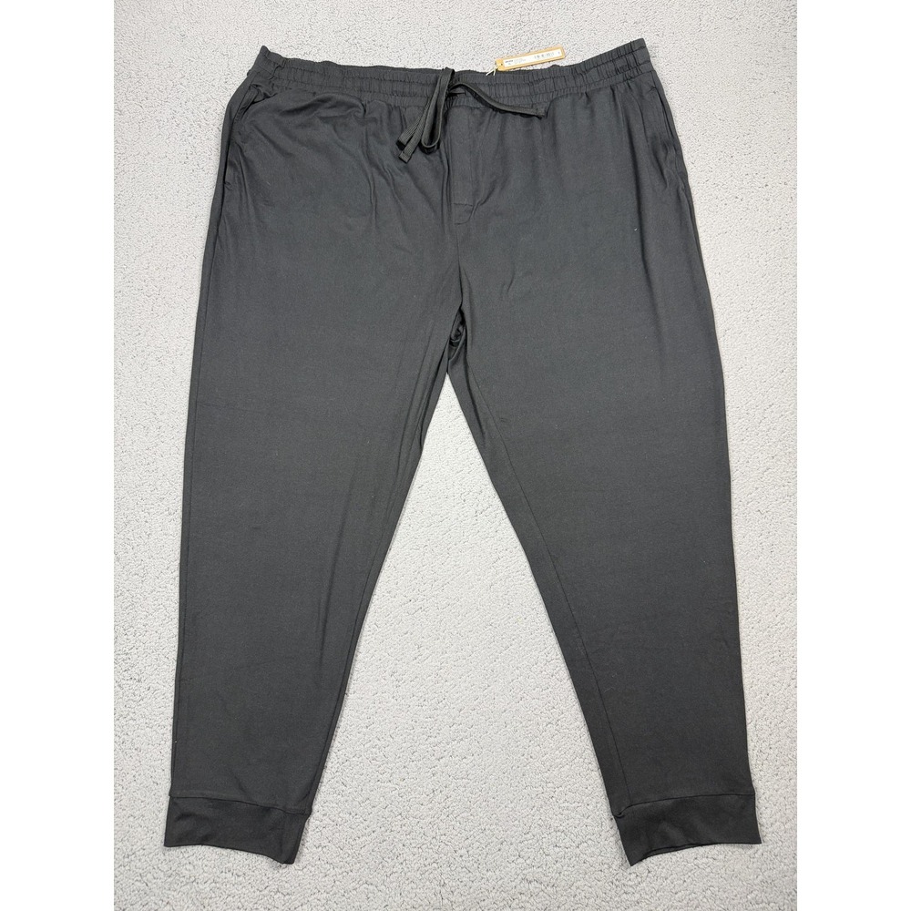 NWT SKIMS Jogger Pants Womens 3X Black Outdoor Jersey Tapered Onyx Elastic Waist